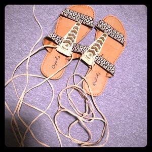 Lace Up Sandals